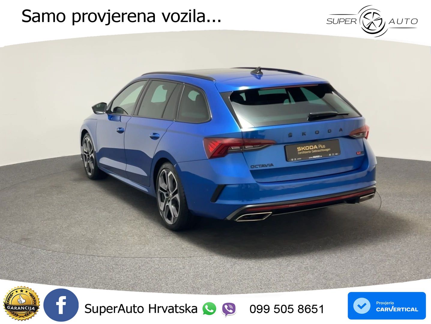Škoda Octavia Combi RS 2.0 TDI (200 KS) 4x4 DSG LED+GR SJED+ACC