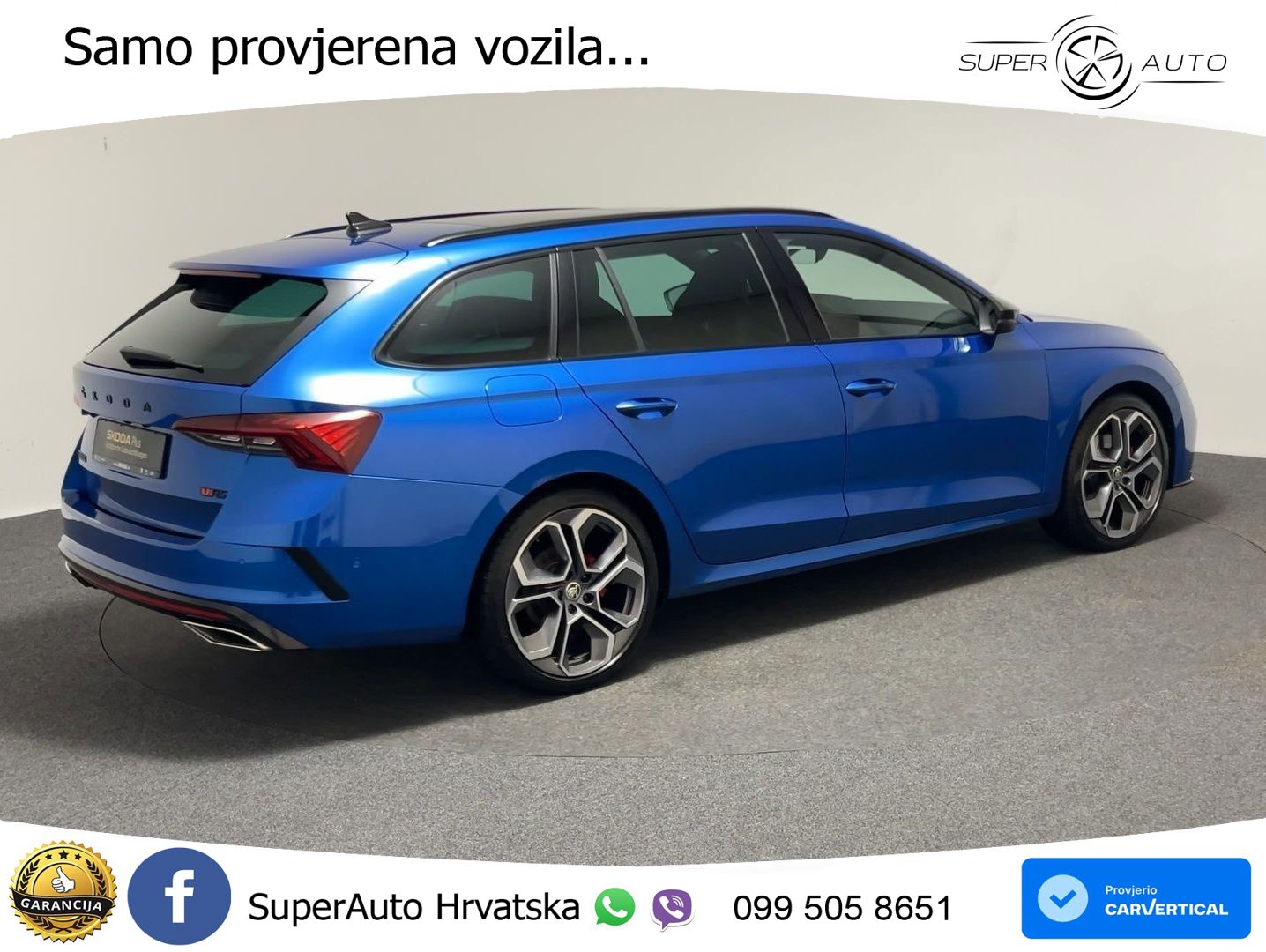 Škoda Octavia Combi RS 2.0 TDI (200 KS) 4x4 DSG LED+GR SJED+ACC