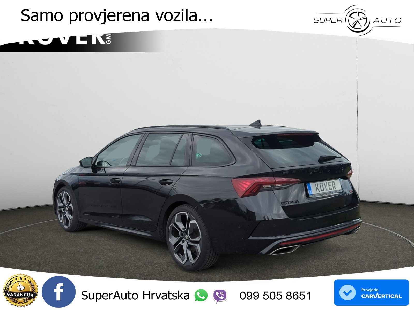 Škoda Octavia Combi RS 2.0 TDI (200 KS) 4x4 DSG LED+GR SJED+ACC