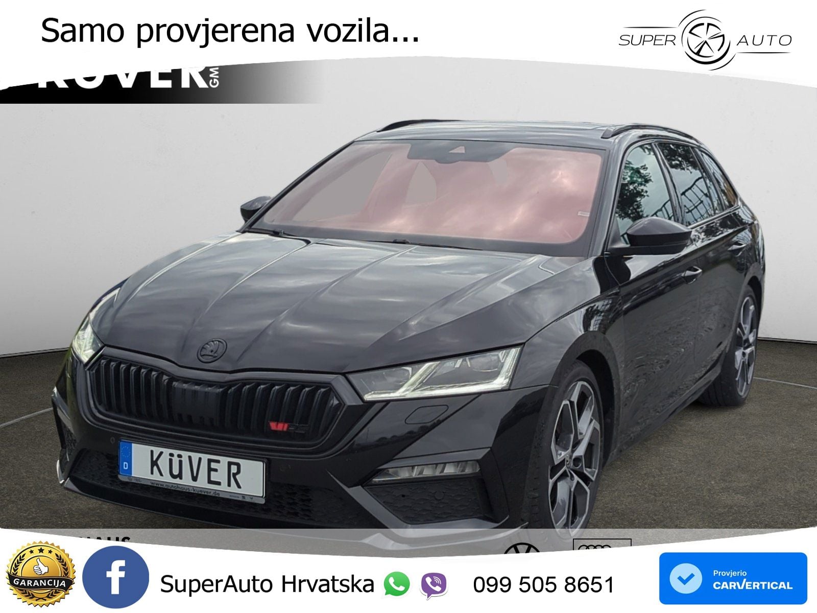 Škoda Octavia Combi RS 2.0 TDI (200 KS) 4x4 DSG LED+GR SJED+ACC