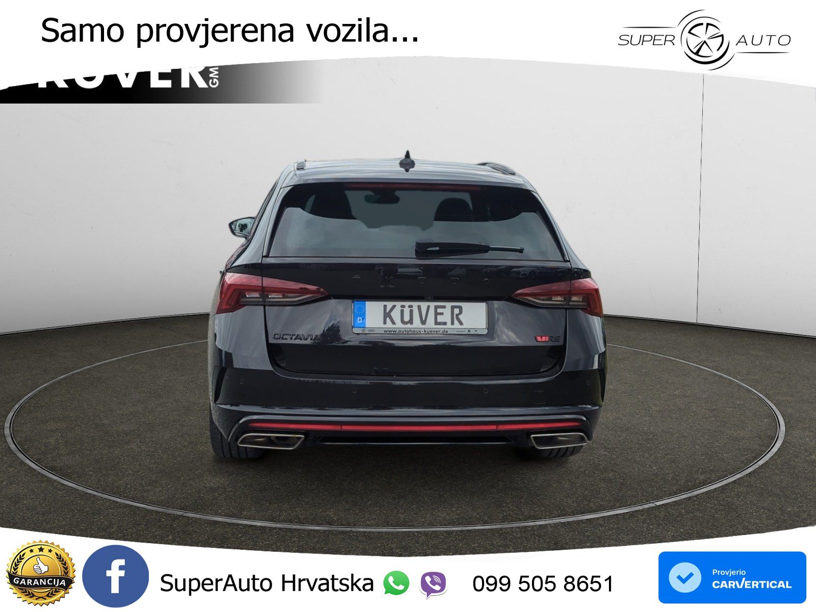 Škoda Octavia Combi RS 2.0 TDI (200 KS) 4x4 DSG LED+GR SJED+ACC