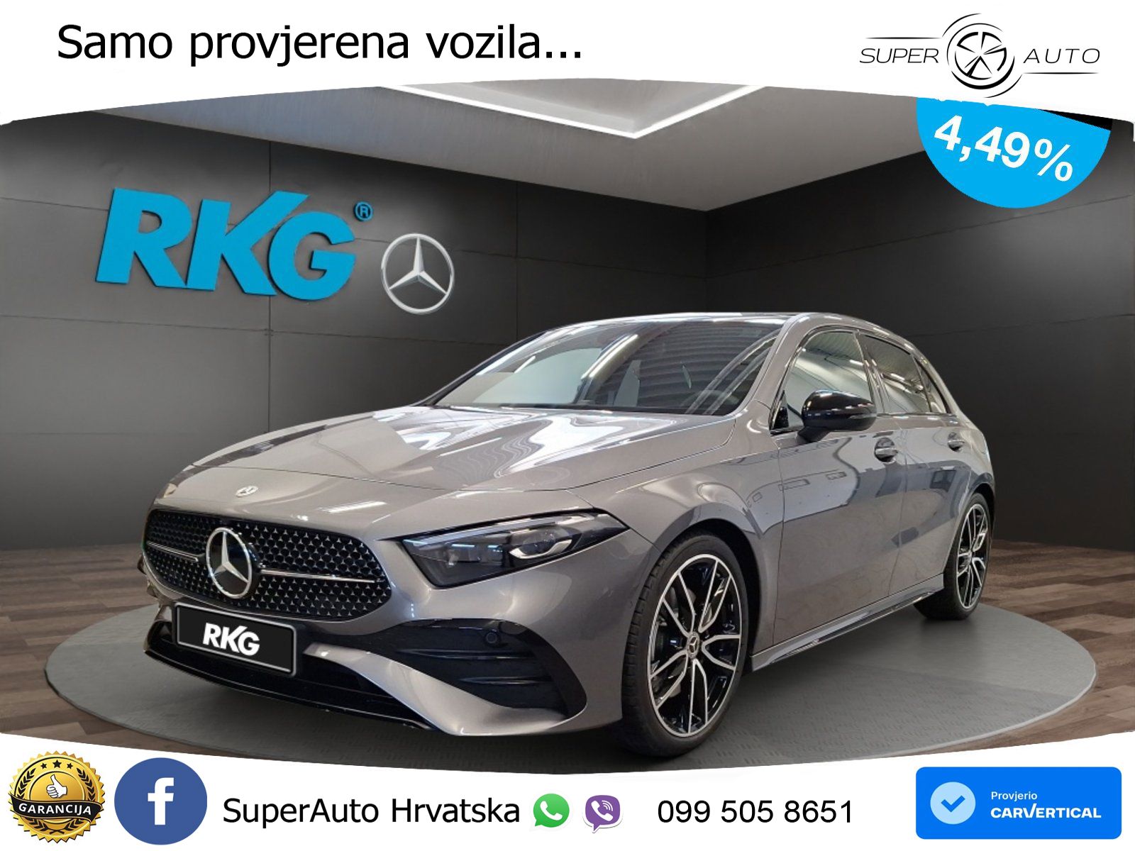 Mercedes-Benz A 220 4MATIC 8G-DCT AMG LED+GR SJED+ACC