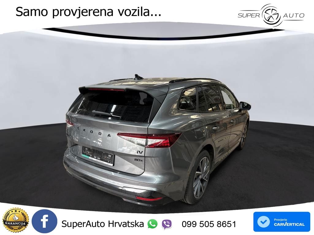 Škoda Enyaq iV 80x 82 kWh (265 KS) AWD SportLine LED+GR SJED+ACC