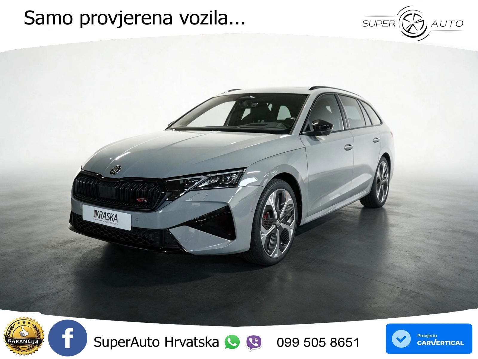 Škoda Octavia Combi RS 2.0 TSI (265 KS) DSG MATRIX+GR SJED+KAM