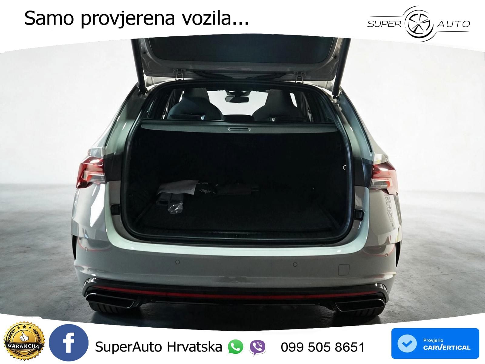 Škoda Octavia Combi RS 2.0 TSI (265 KS) DSG MATRIX+GR SJED+KAM