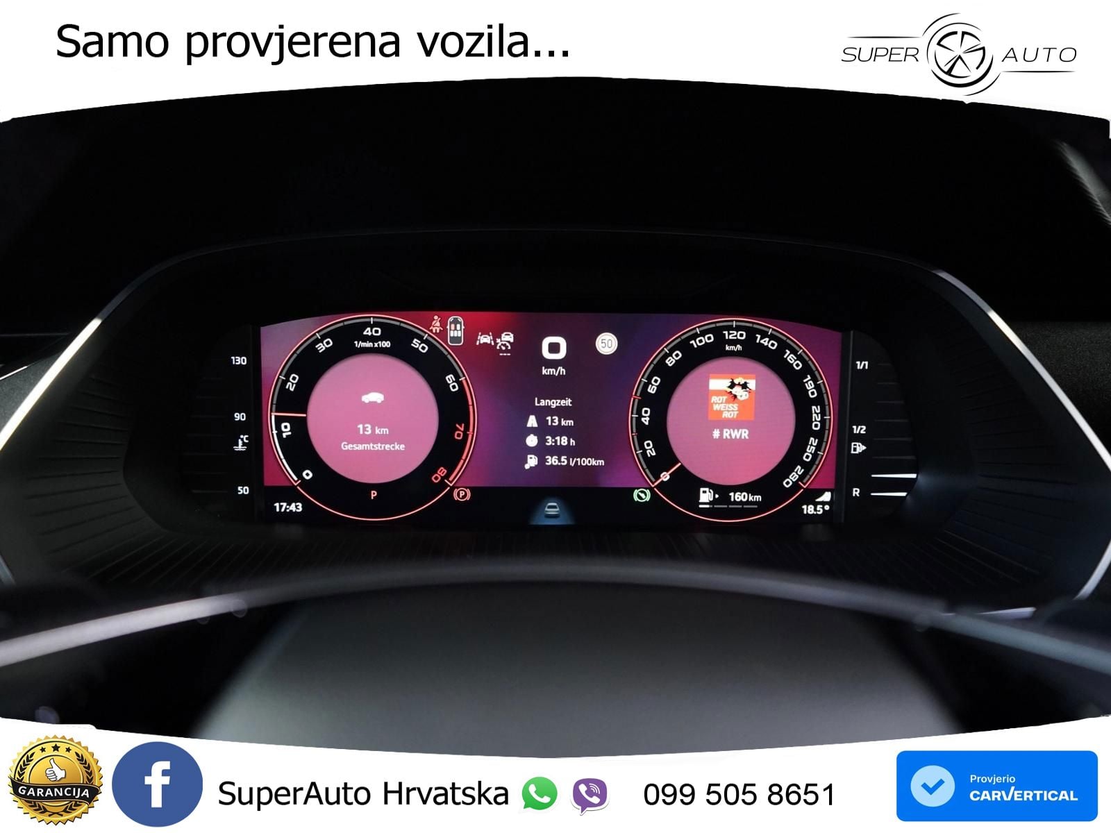 Škoda Octavia Combi RS 2.0 TSI (265 KS) DSG MATRIX+GR SJED+KAM