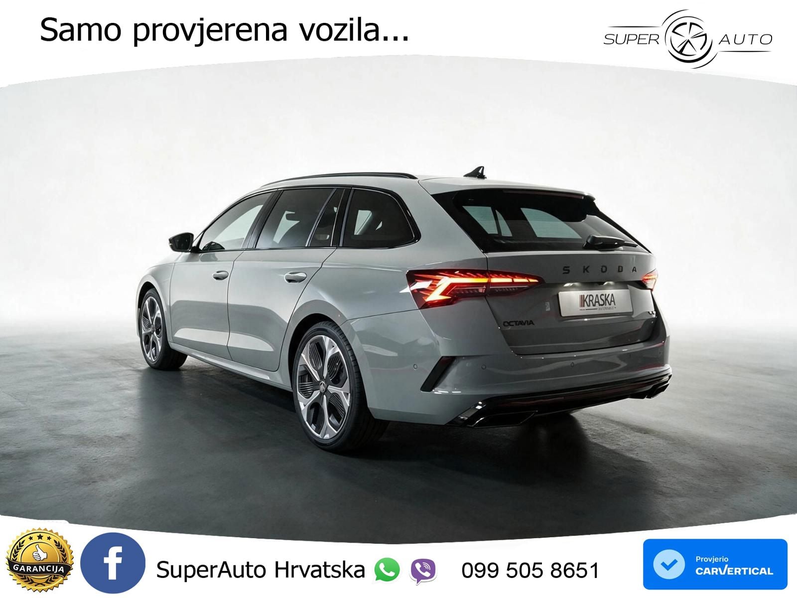 Škoda Octavia Combi RS 2.0 TSI (265 KS) DSG MATRIX+GR SJED+KAM