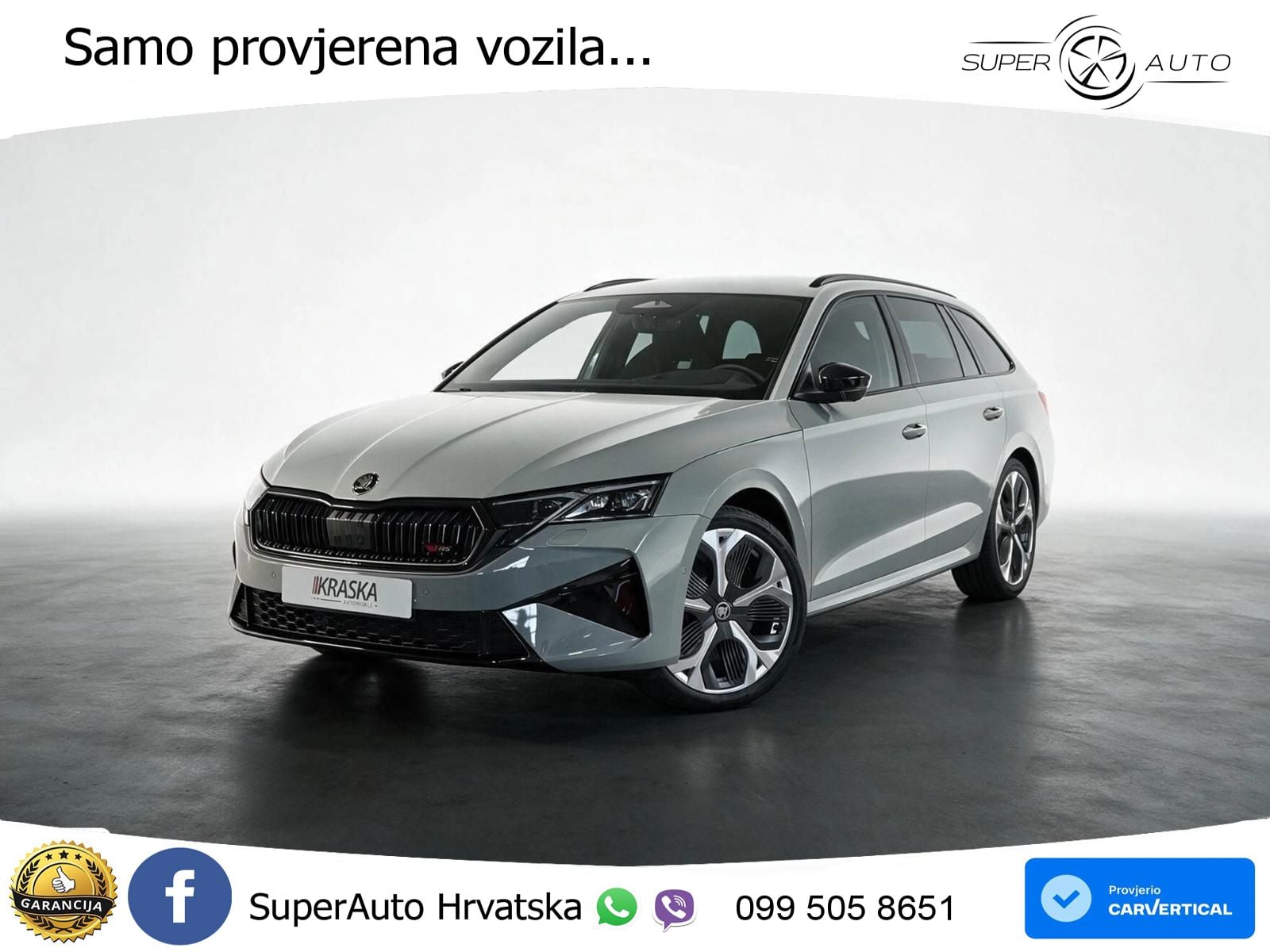Škoda Octavia Combi RS 2.0 TSI (265 KS) DSG MATRIX+GR SJED+KAM