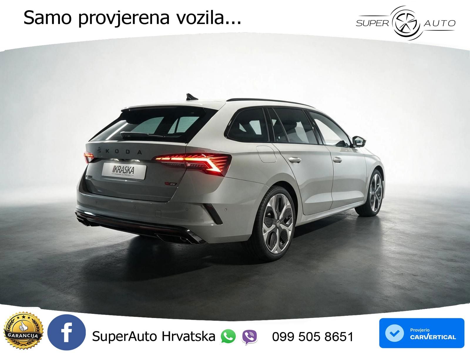 Škoda Octavia Combi RS 2.0 TSI (265 KS) DSG MATRIX+GR SJED+KAM