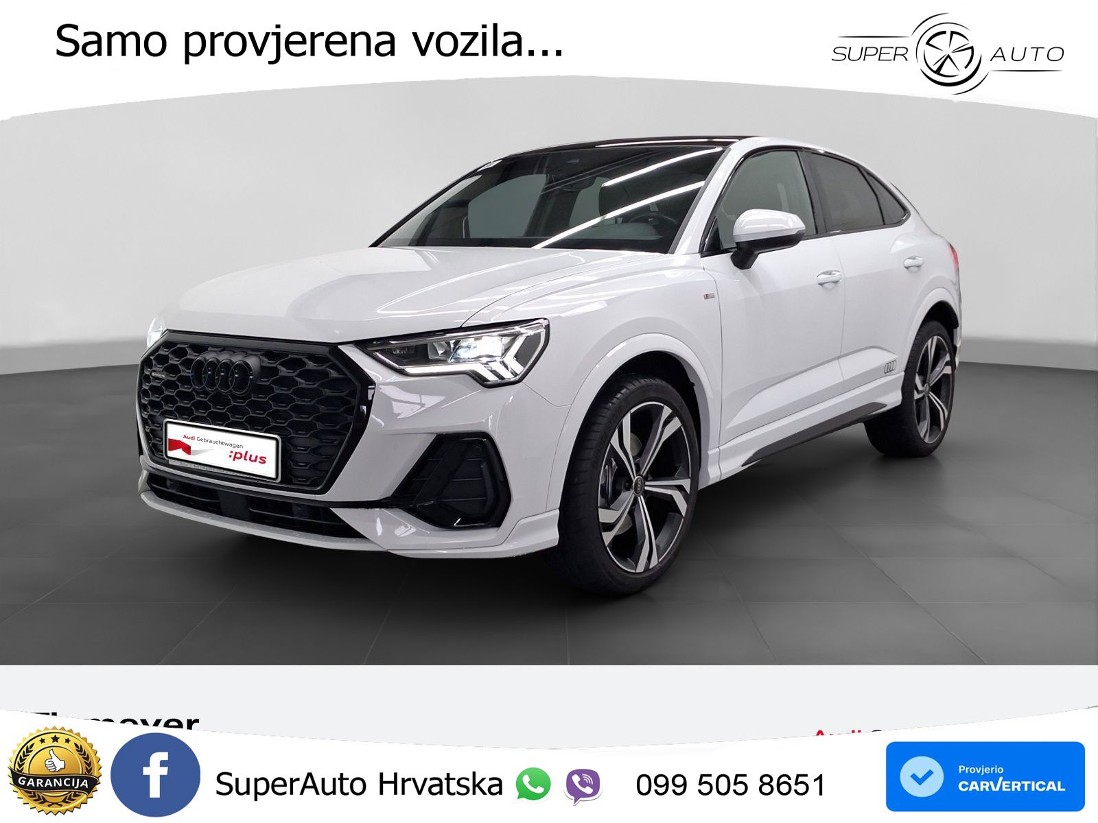 Audi Q3 Sportback 40 TDI (200 KS) quattro S tronic 2x S line LED+GR SJED+ACC