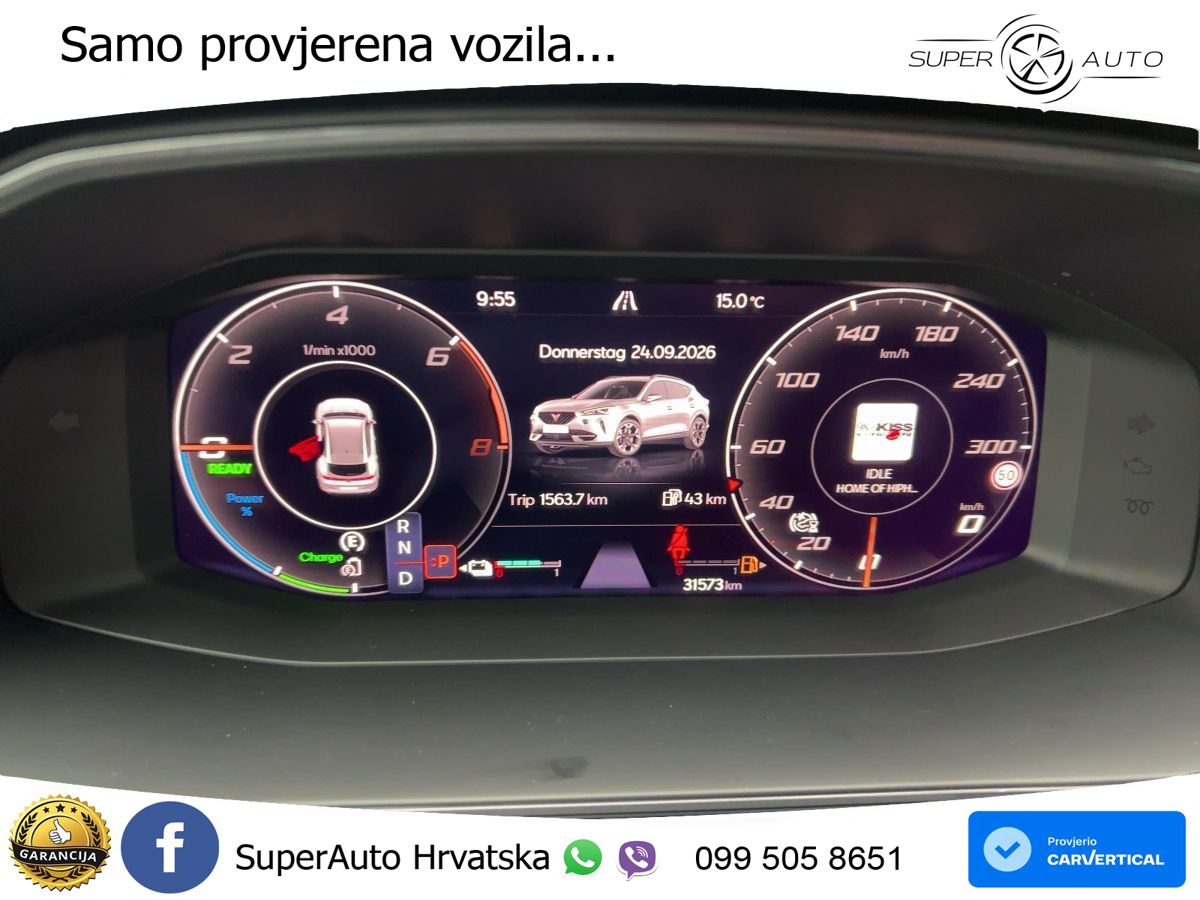 Cupra Formentor 1.4 TSI (245 KS) e-Hybrid DSG VZ LED+GR SJED+ACC