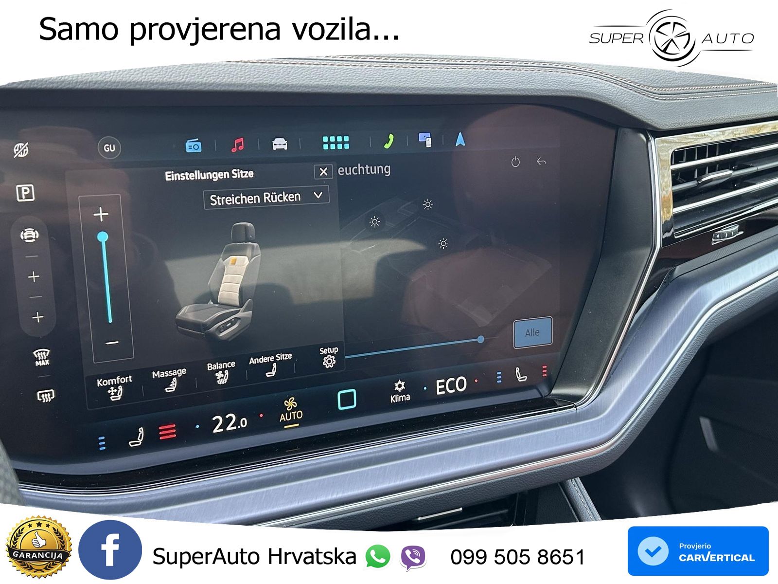 Volkswagen Touareg 3.0 V6 TDI (286 KS) 4MOTION Tiptronic R-Line ZRAČNI+ACC+GR SJED+KAM+PANO