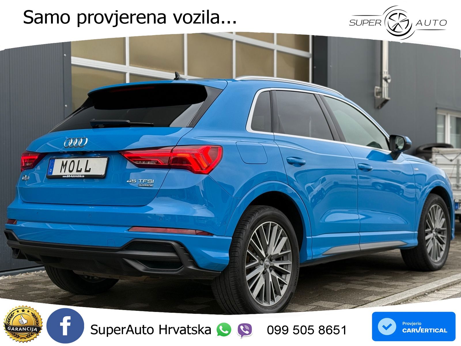 Audi Q3 45 TFSI (230 KS) quattro S tronic S line MATRIX+GR SJED+KAM