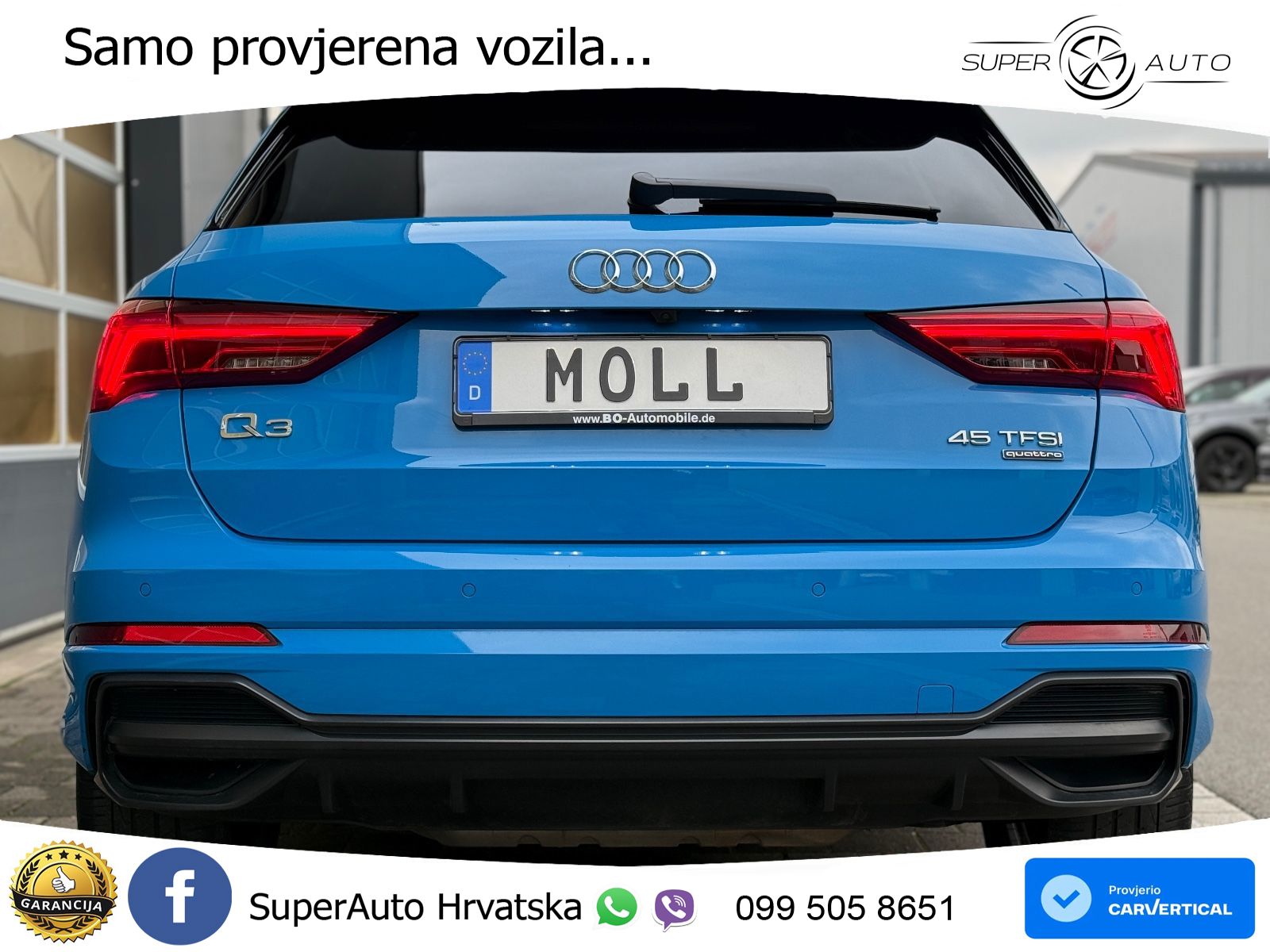 Audi Q3 45 TFSI (230 KS) quattro S tronic S line MATRIX+GR SJED+KAM