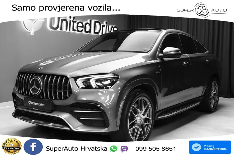 Mercedes AMG GLE Coupe 53 (435 KS) EQ Boost 4MATIC+ AMG SPEEDSHIFT TCT 9G LED+GR SJED+ACC