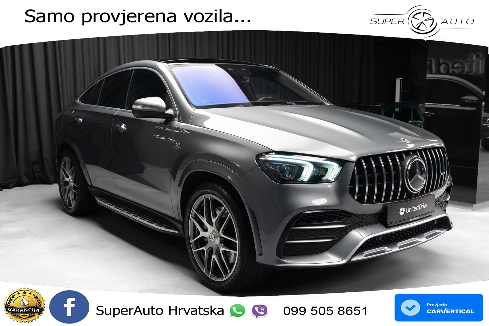 Mercedes AMG GLE Coupe 53 (435 KS) EQ Boost 4MATIC+ AMG SPEEDSHIFT TCT 9G LED+GR SJED+ACC