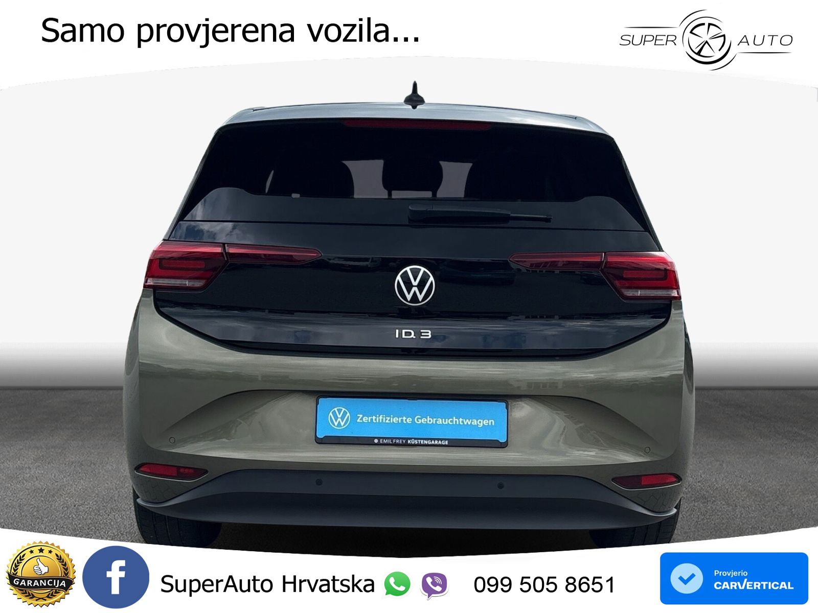 Volkswagen ID.3 Pro 62 kWh (204 KS) LED+GR SJED+ACC