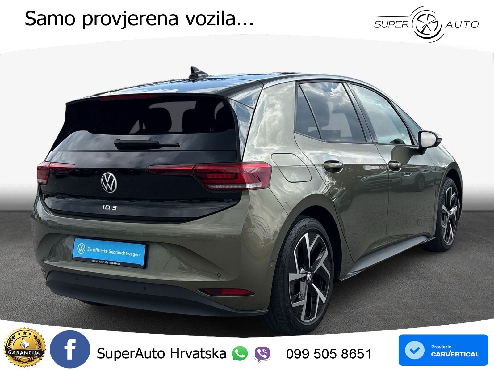 Volkswagen ID.3 Pro 62 kWh (204 KS) LED+GR SJED+ACC