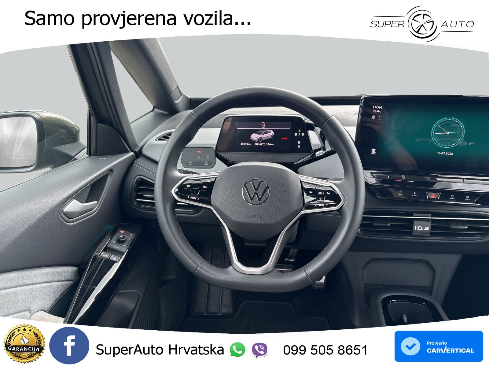 Volkswagen ID.3 Pro 62 kWh (204 KS) LED+GR SJED+ACC