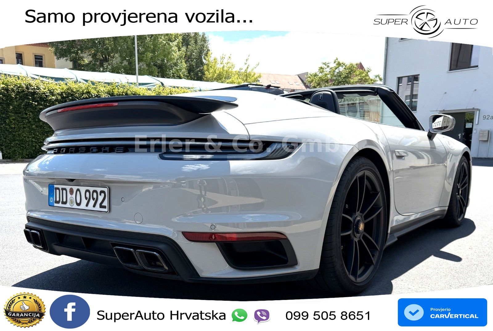 Porsche 911 Turbo S Cabriolet 3.8 (650 KS) PDK ZRAČNI+ACC+GR SJED+KAM