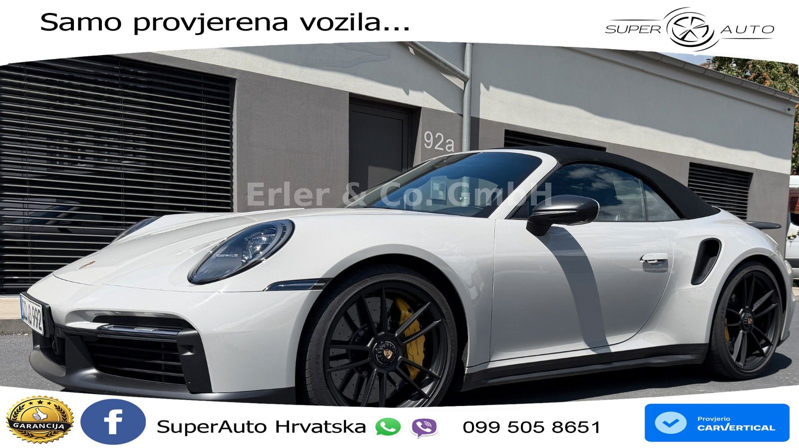 Porsche 911 Turbo S Cabriolet 3.8 (650 KS) PDK ZRAČNI+ACC+GR SJED+KAM