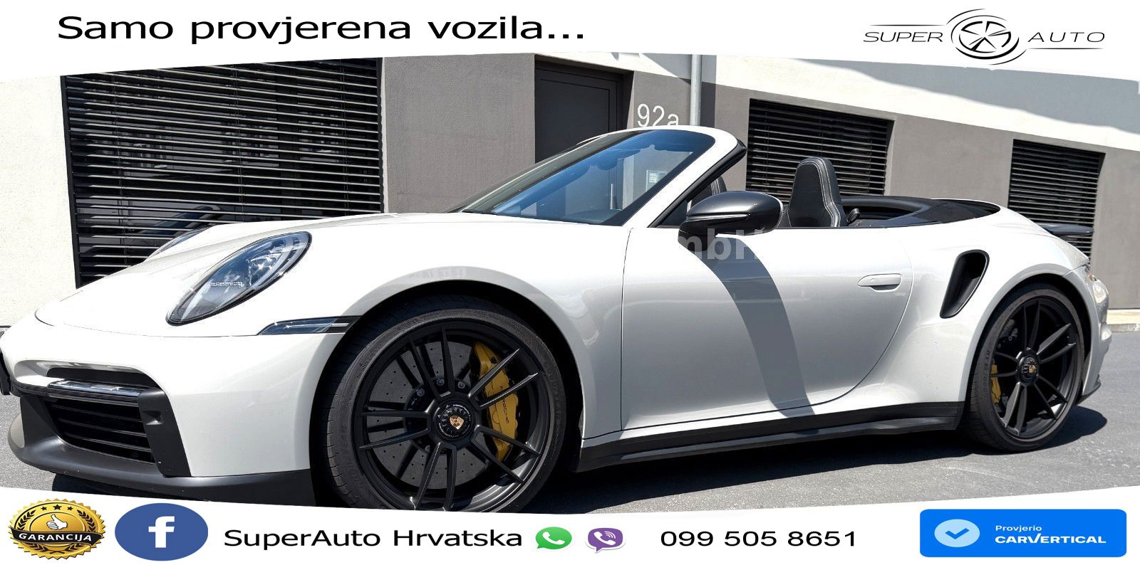 Porsche 911 Turbo S Cabriolet 3.8 (650 KS) PDK ZRAČNI+ACC+GR SJED+KAM