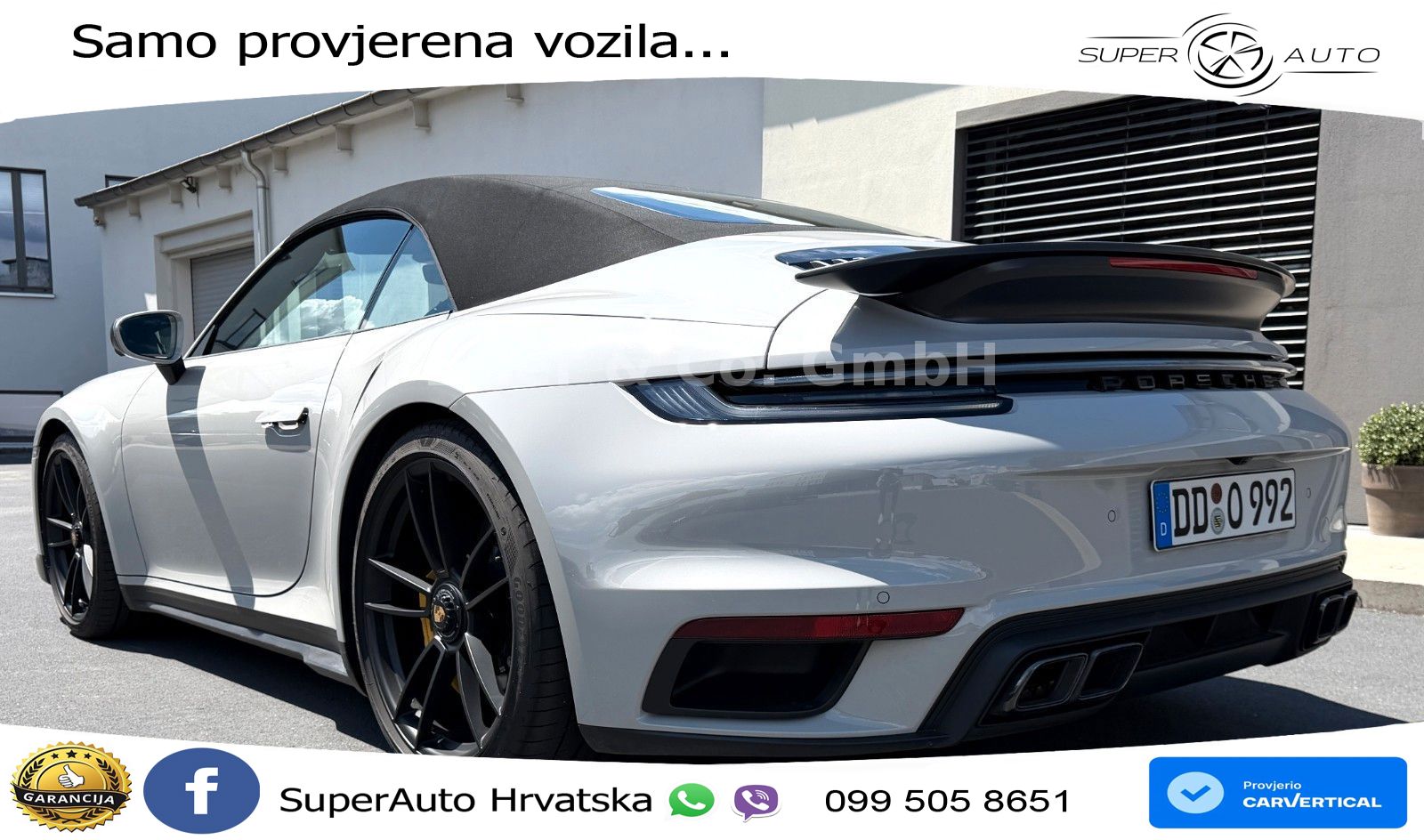 Porsche 911 Turbo S Cabriolet 3.8 (650 KS) PDK ZRAČNI+ACC+GR SJED+KAM