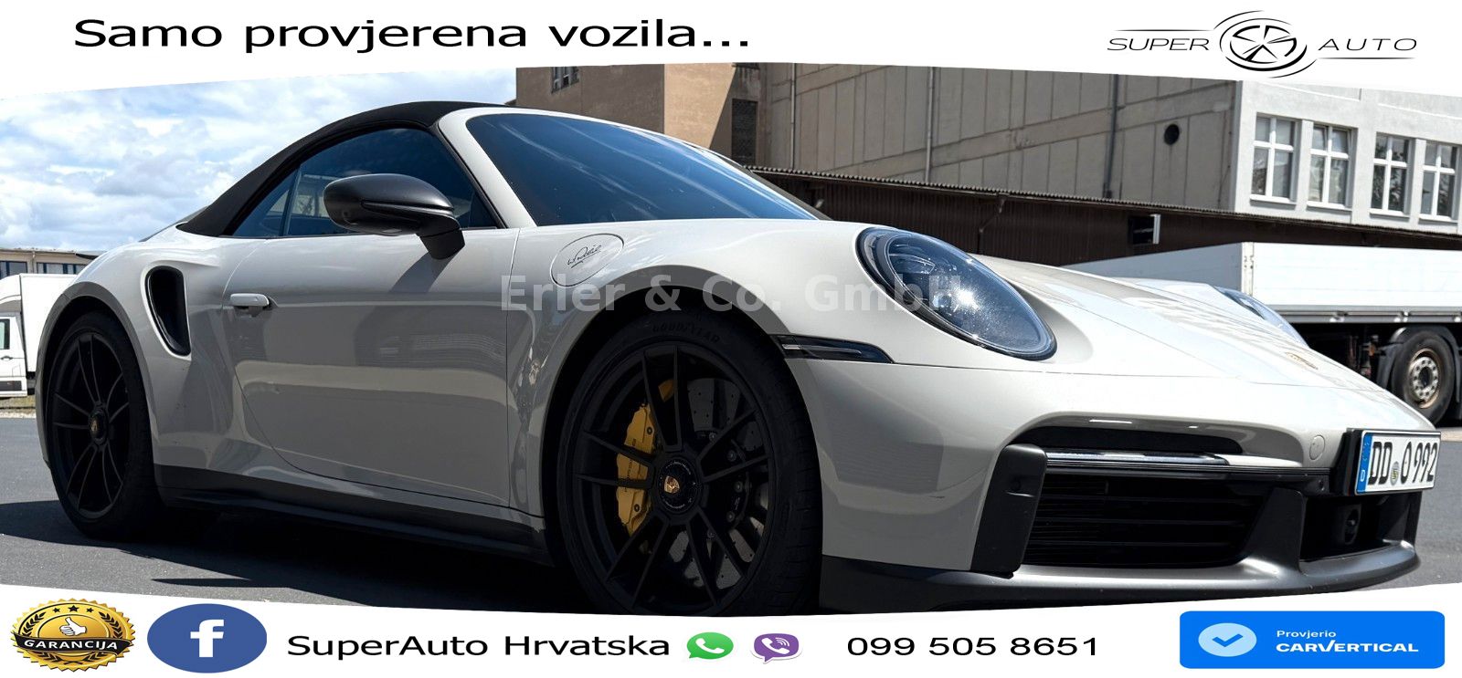 Porsche 911 Turbo S Cabriolet 3.8 (650 KS) PDK ZRAČNI+ACC+GR SJED+KAM
