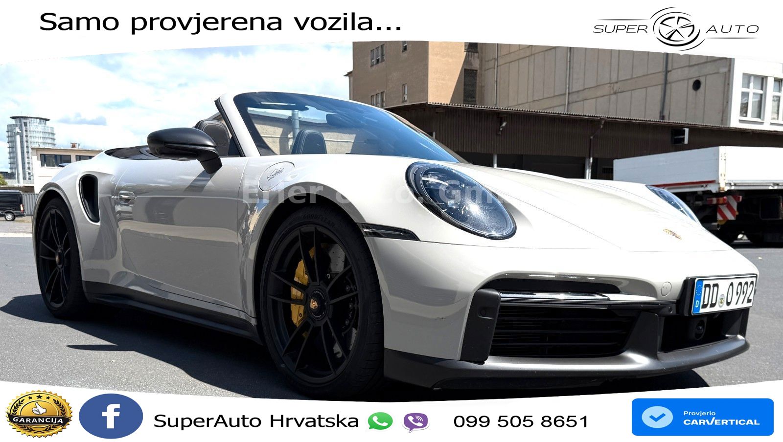 Porsche 911 Turbo S Cabriolet 3.8 (650 KS) PDK ZRAČNI+ACC+GR SJED+KAM