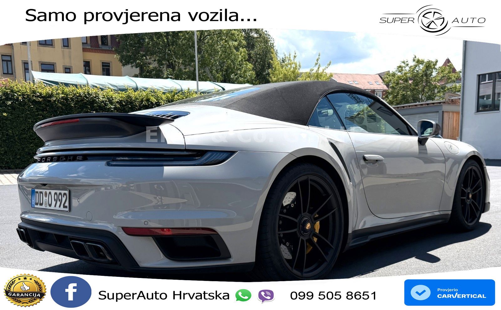 Porsche 911 Turbo S Cabriolet 3.8 (650 KS) PDK ZRAČNI+ACC+GR SJED+KAM