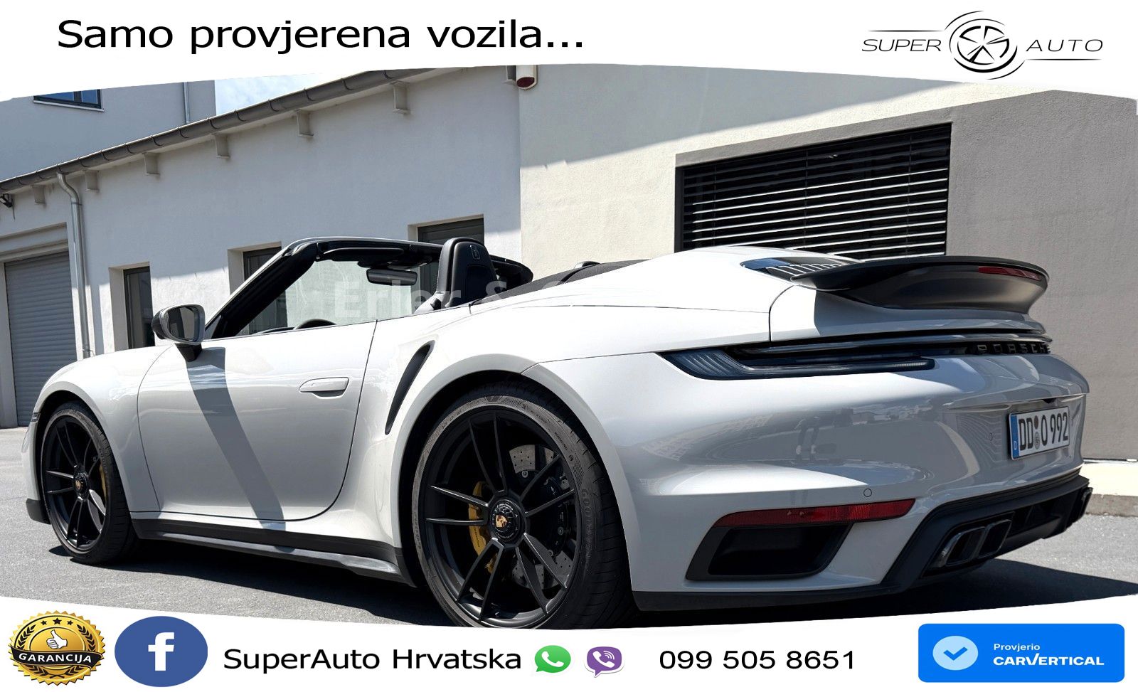 Porsche 911 Turbo S Cabriolet 3.8 (650 KS) PDK ZRAČNI+ACC+GR SJED+KAM