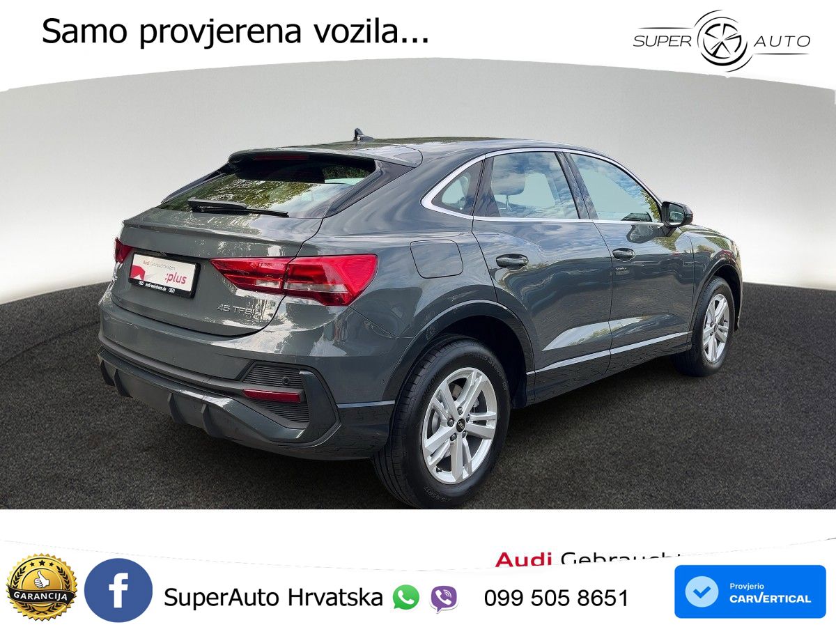Audi Q3 Sportback 45 TFSIe (245 KS) S tronic LED+GR SJED+ACC