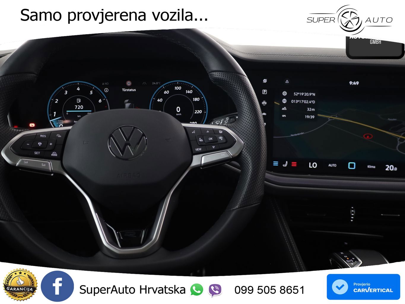 Volkswagen Touareg 3.0 V6 TFSI (340 KS) 4MOTION Tiptronic ZRAČNI+ACC+GR SJED+KAM+PANO