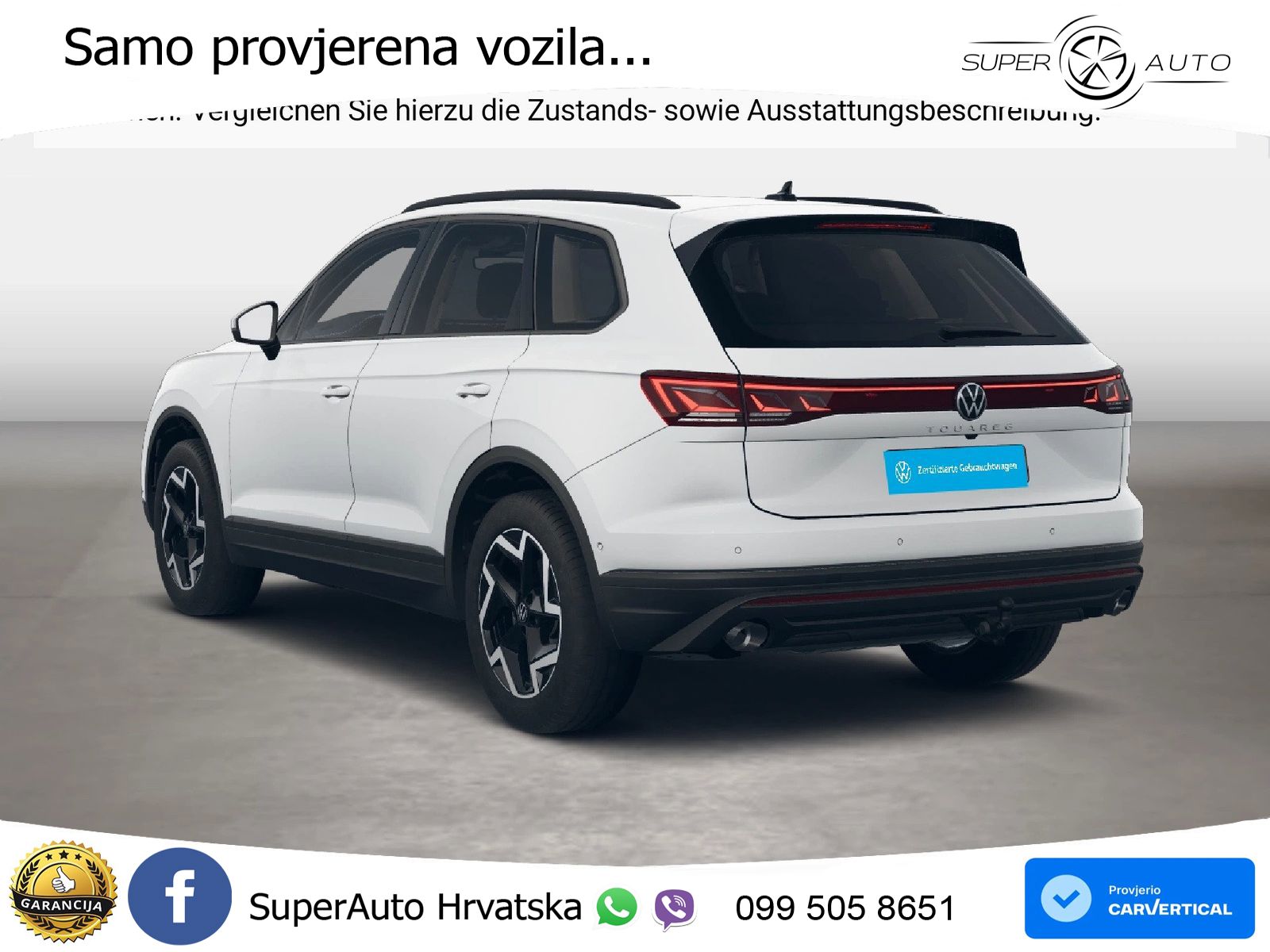 Volkswagen Touareg 3.0 V6 TDI (231 KS) 4MOTION Tiptronic ZRAČNI+ACC+GR SJED+KAM
