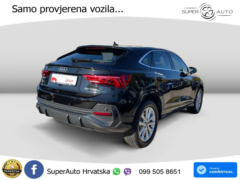 Audi Q3 Sportback 45 TFSIe (245 KS) S tronic LED+GR SJED+ACC