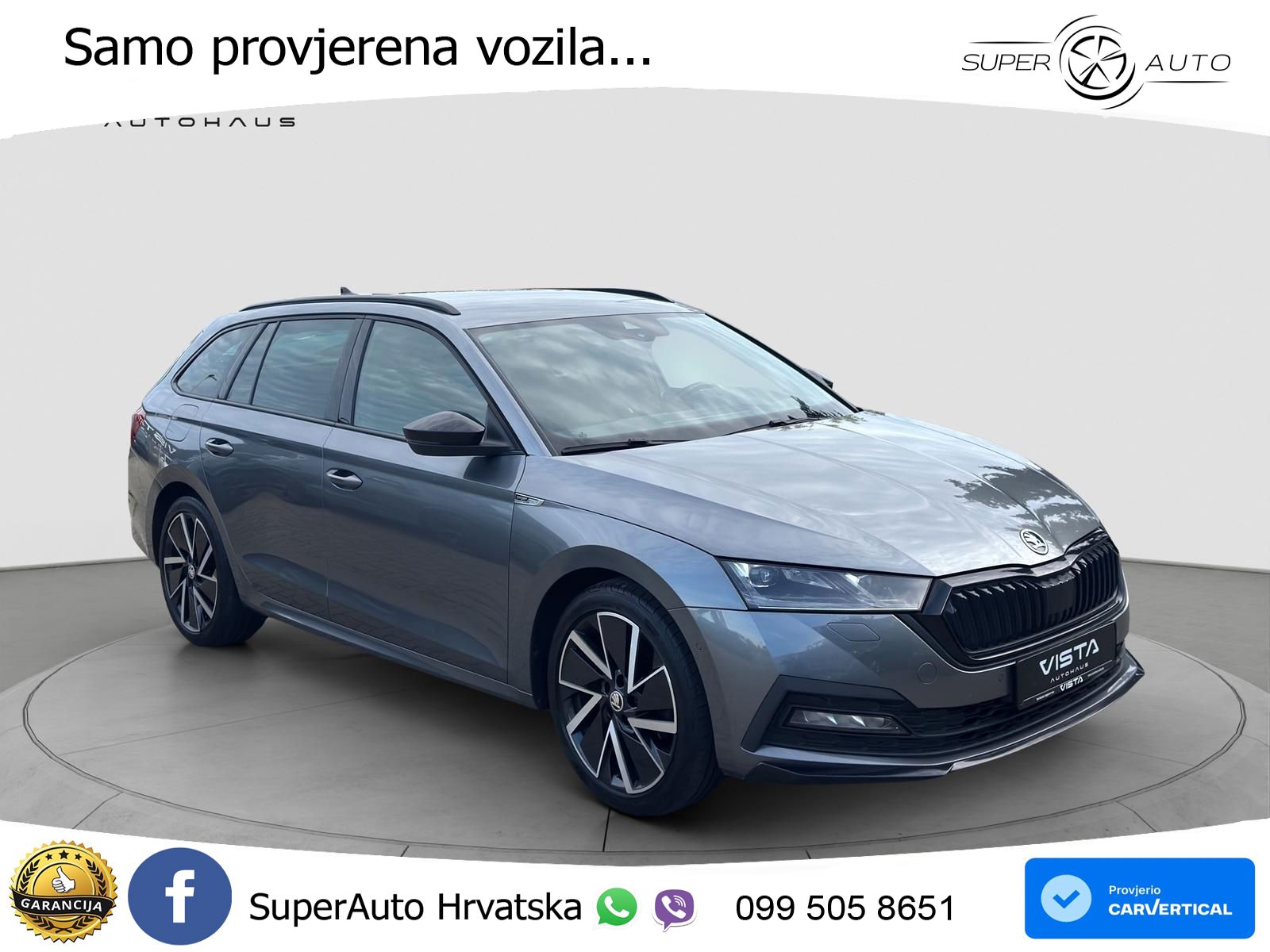 Škoda Octavia Combi 2.0 TDI (150 KS) DSG SportLine LED+GR SJED+ACC
