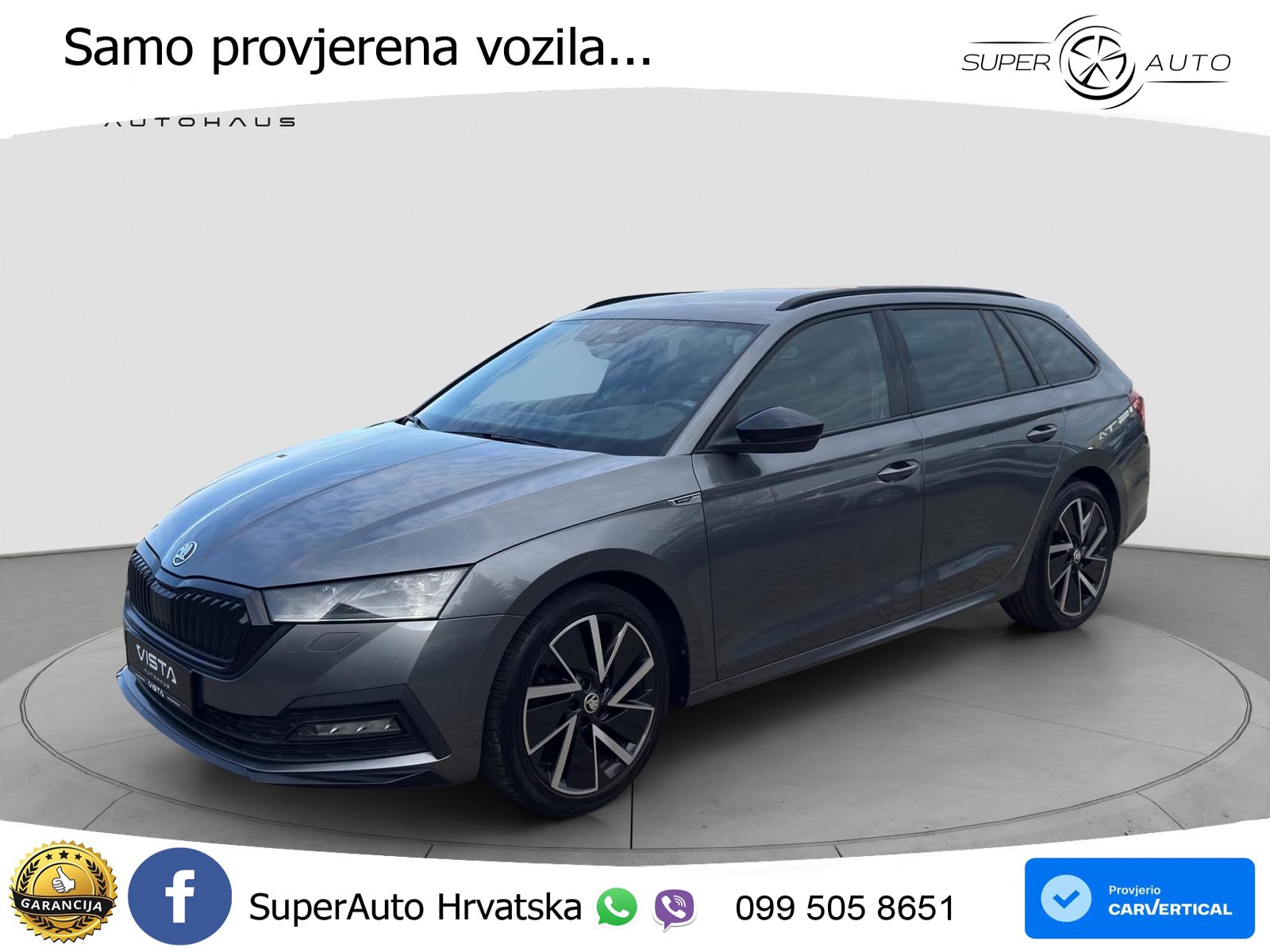 Škoda Octavia Combi 2.0 TDI (150 KS) DSG SportLine LED+GR SJED+ACC