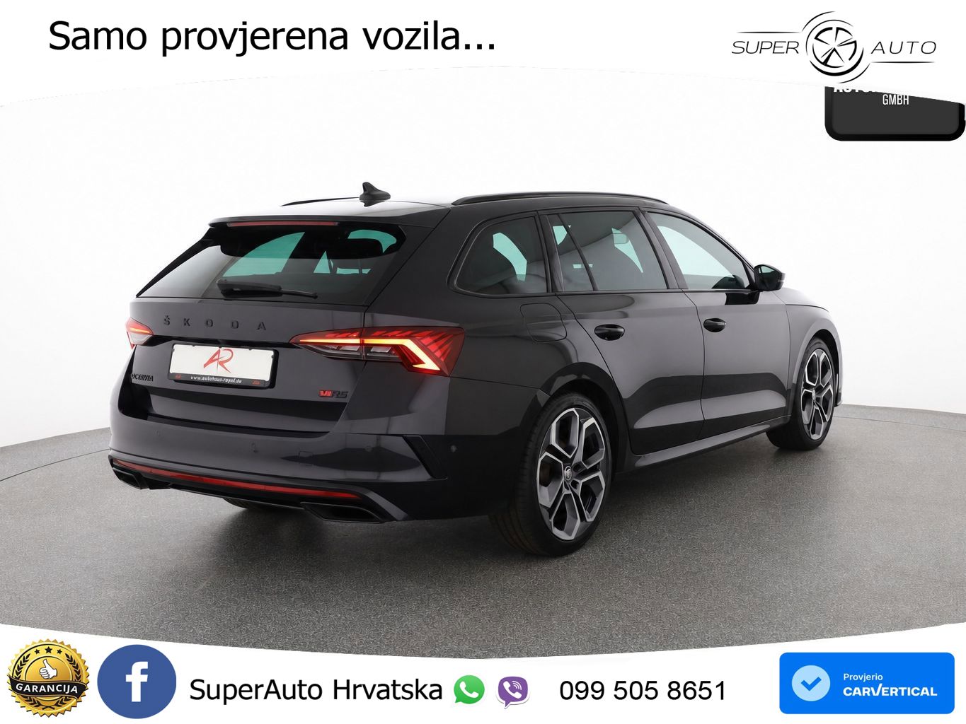 Škoda Octavia Combi RS 2.0 TDI (200 KS) DSG LED+GR SJED+ACC