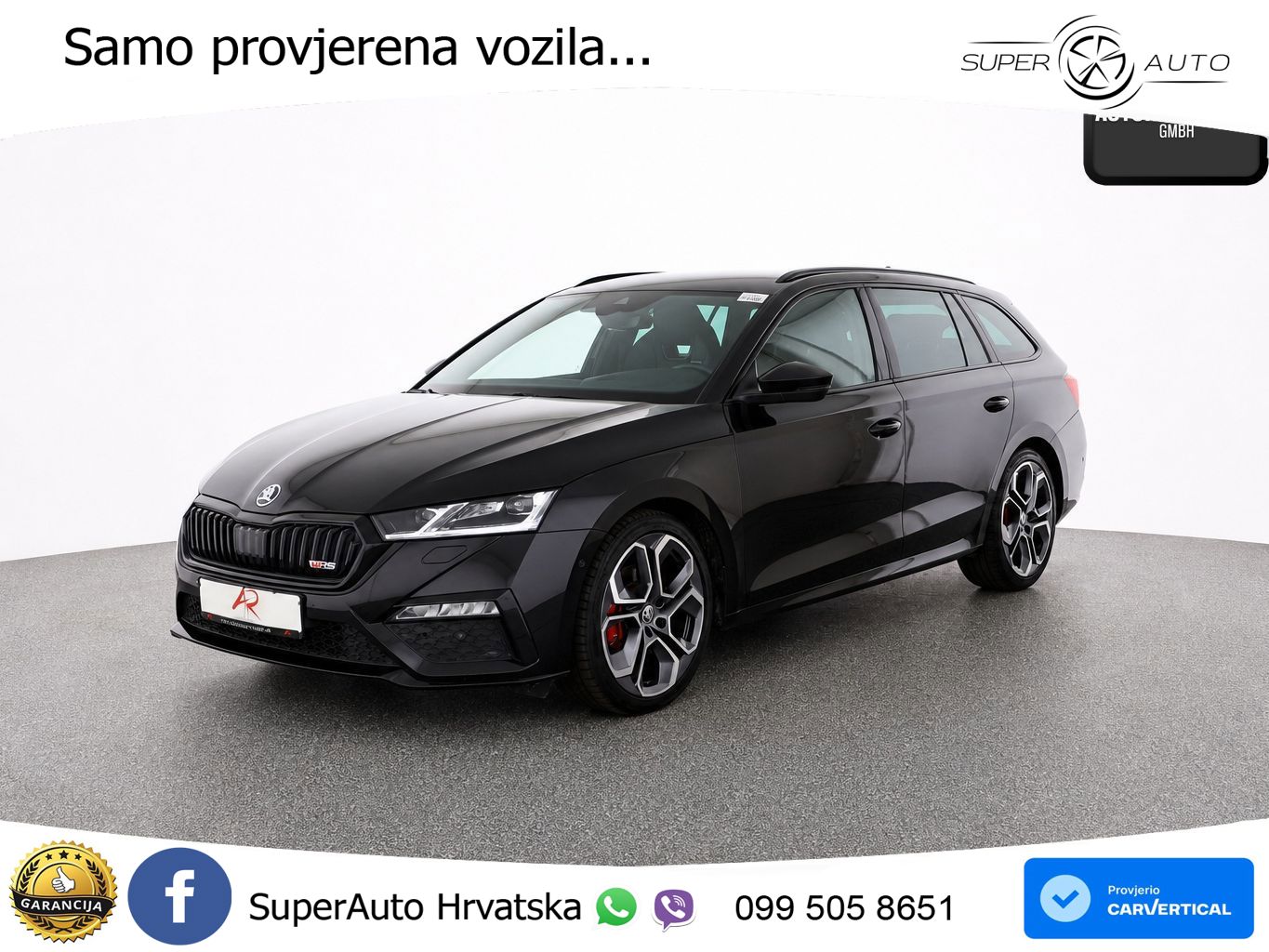 Škoda Octavia Combi RS 2.0 TDI (200 KS) DSG LED+GR SJED+ACC