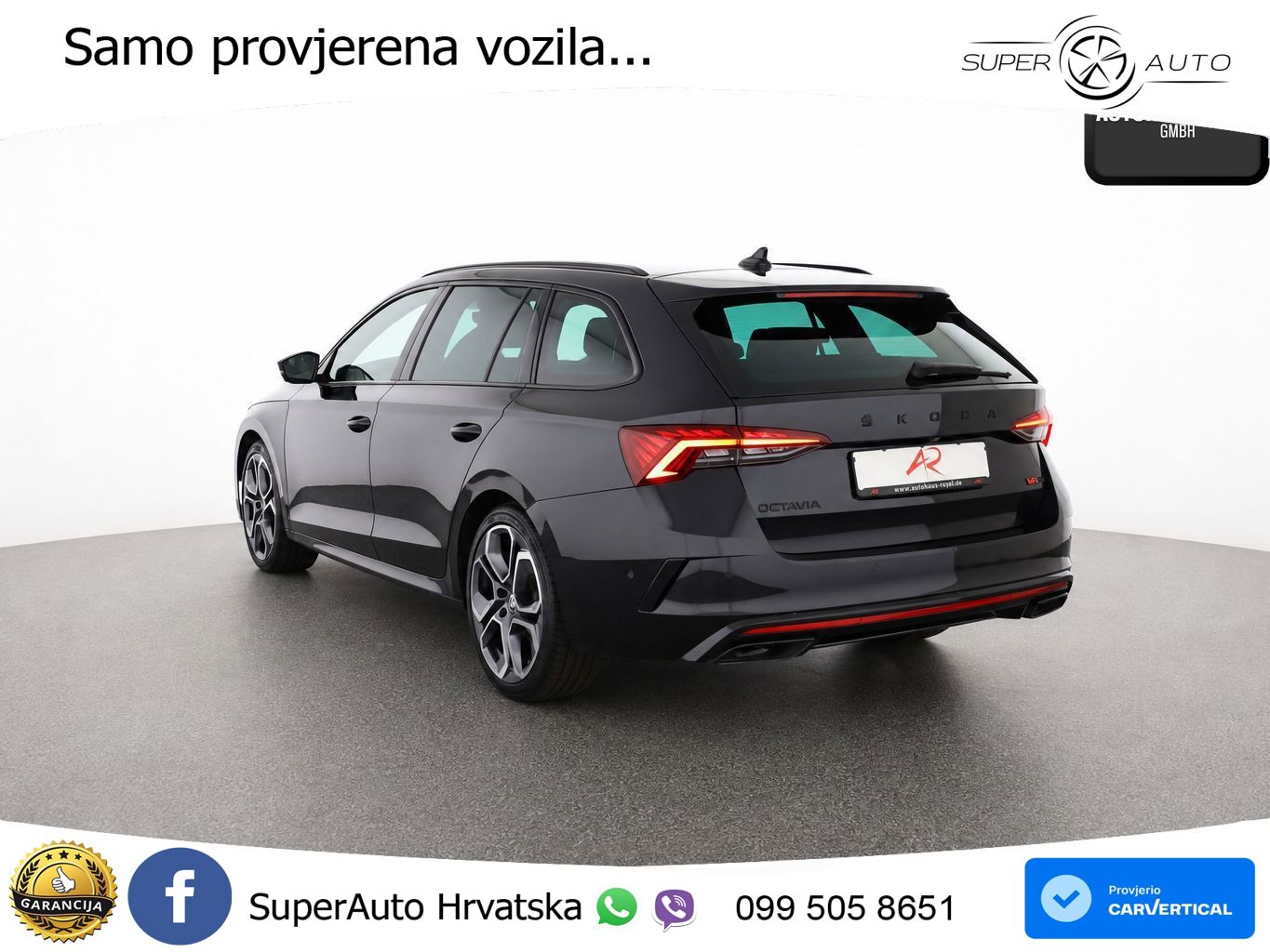 Škoda Octavia Combi RS 2.0 TDI (200 KS) DSG LED+GR SJED+ACC