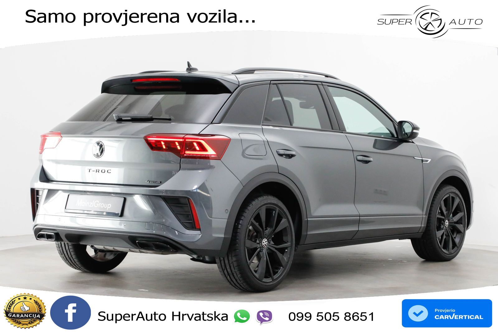 Volkswagen T-Roc 2.0 TSI (190 KS) 4M DSG R-Line LED+GR SJED+ACC