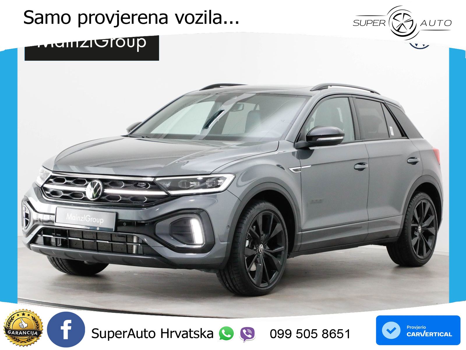 Volkswagen T-Roc 2.0 TSI (190 KS) 4M DSG R-Line LED+GR SJED+ACC