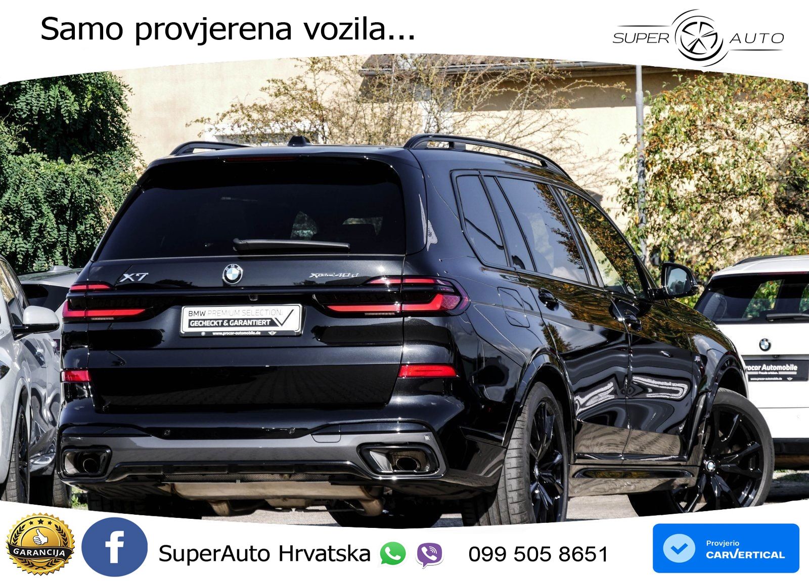 BMW X7 40d (352 KS) xDrive Steptronic M Sport ZRAČNI+ACC+GR SJED+KAM+PANO