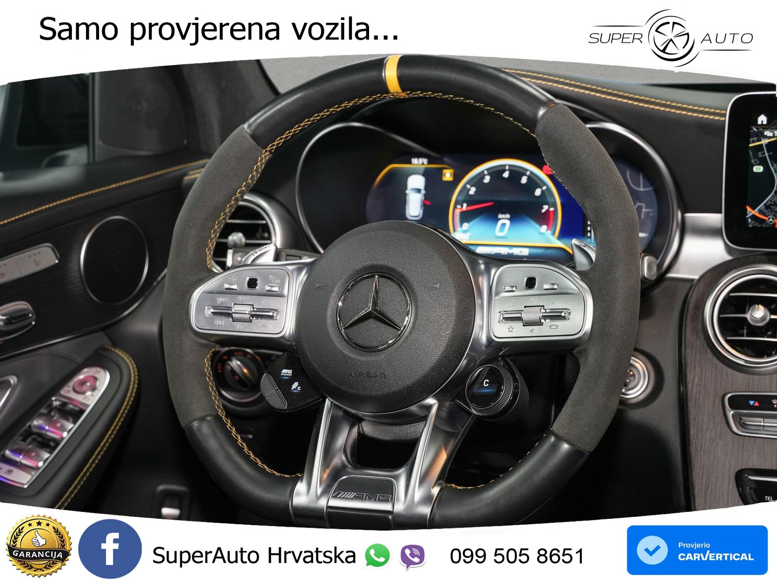Mercedes AMG GLC 63 S V8 (510 KS) 4MATIC+ MCT LED+GR SJED+ACC