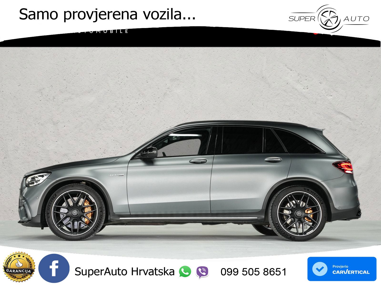 Mercedes AMG GLC 63 S V8 (510 KS) 4MATIC+ MCT LED+GR SJED+ACC