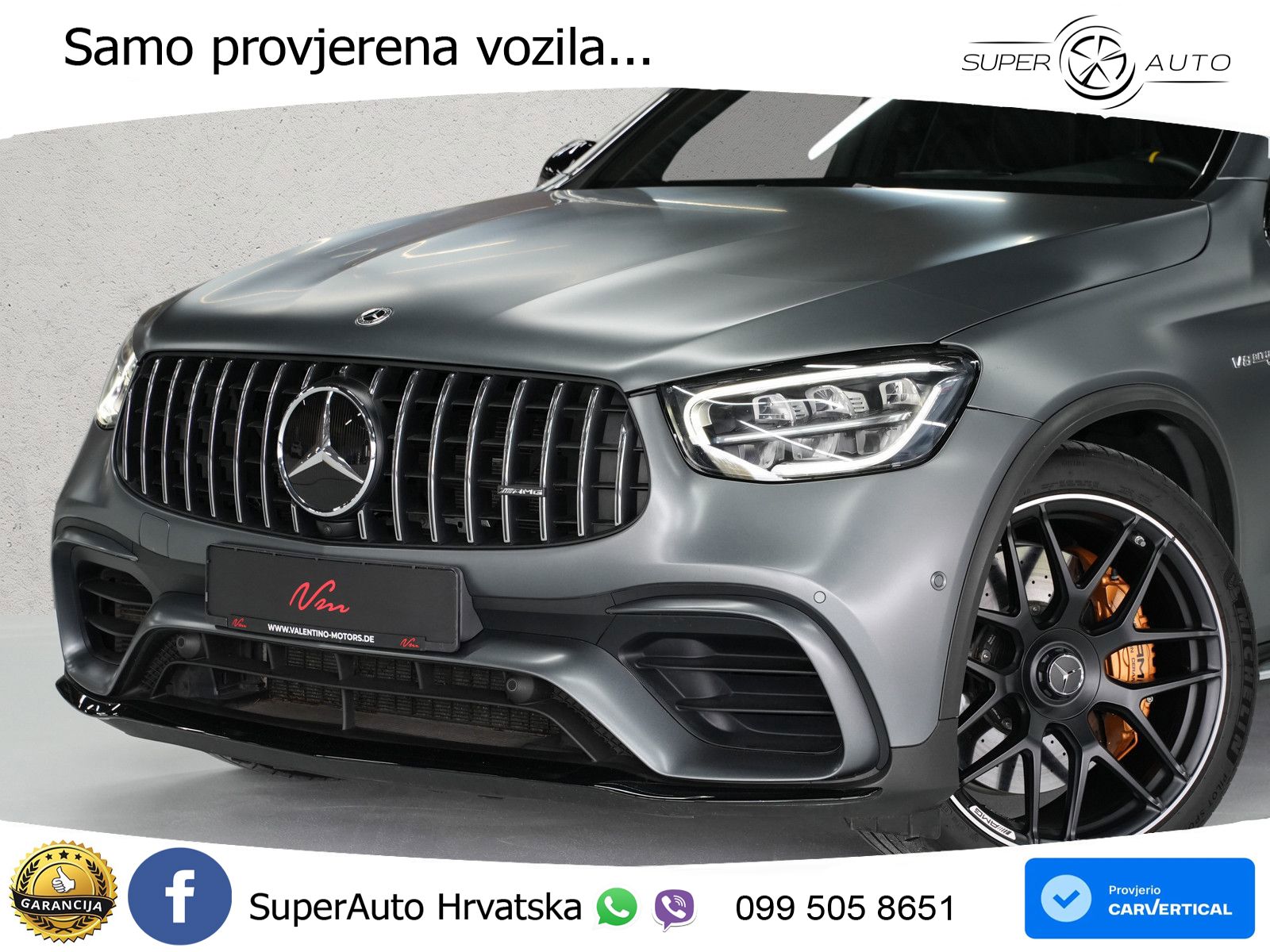 Mercedes AMG GLC 63 S V8 (510 KS) 4MATIC+ MCT LED+GR SJED+ACC