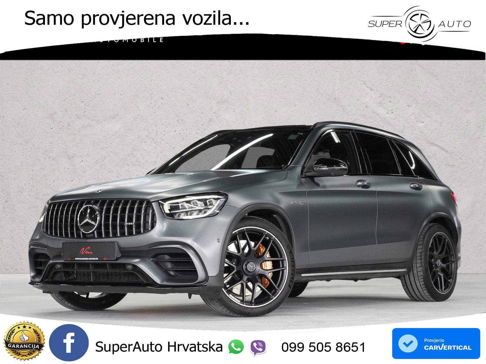 Mercedes AMG GLC 63 S V8 (510 KS) 4MATIC+ MCT LED+GR SJED+ACC