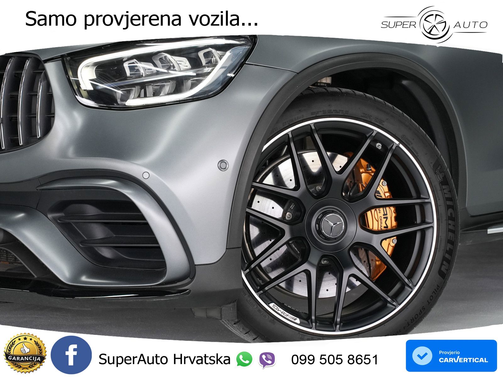 Mercedes AMG GLC 63 S V8 (510 KS) 4MATIC+ MCT LED+GR SJED+ACC