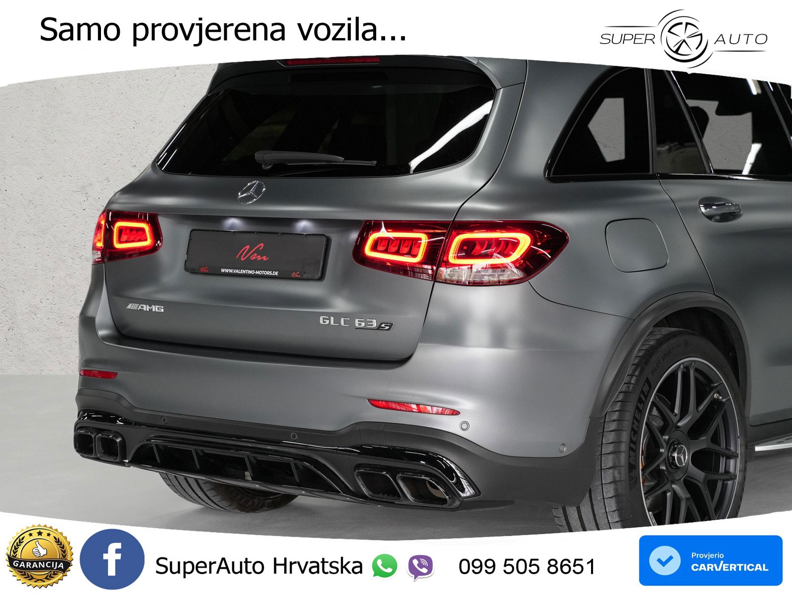 Mercedes AMG GLC 63 S V8 (510 KS) 4MATIC+ MCT LED+GR SJED+ACC