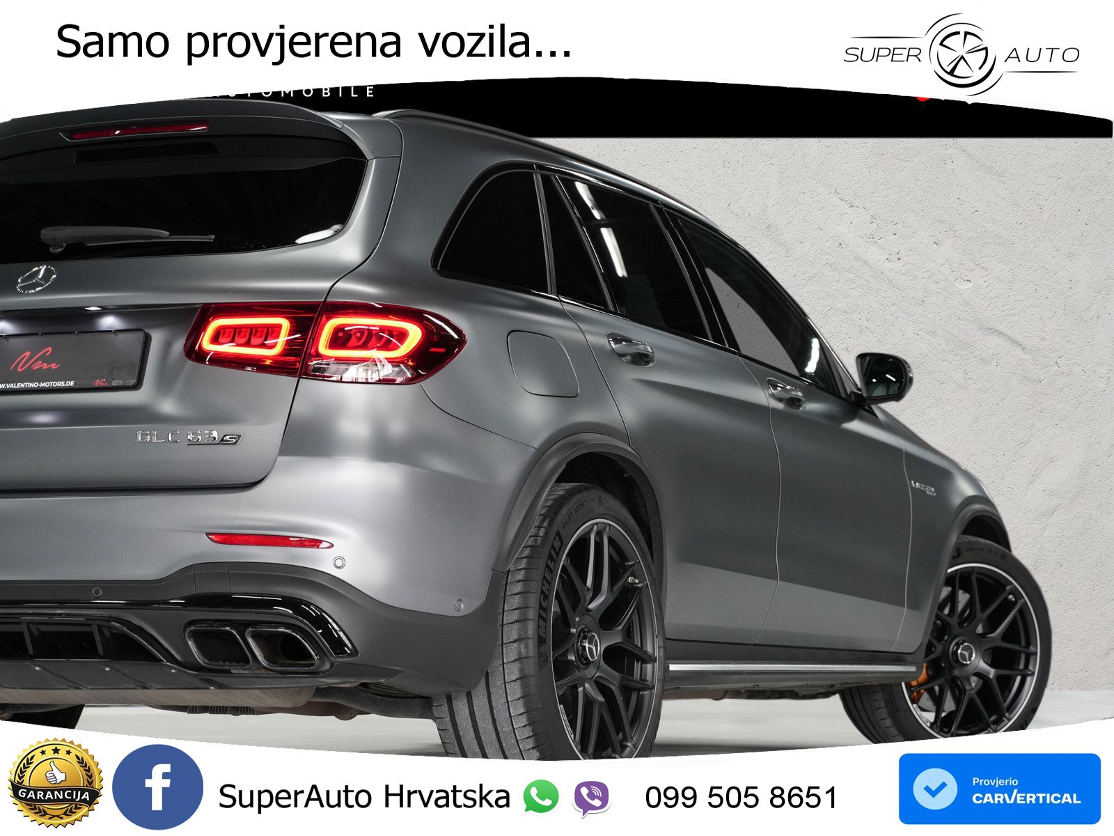 Mercedes AMG GLC 63 S V8 (510 KS) 4MATIC+ MCT LED+GR SJED+ACC